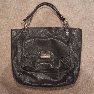 COACH TOTE Kristin Pinnacle, metallic black